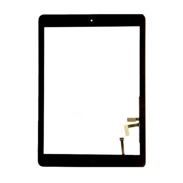 Picture of Touch Screen With Home Button and Flex for iPad Air  -Color: Black