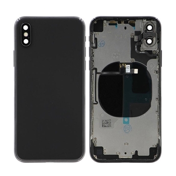 Picture of Battery Cover and Middle Frame Assembly (HOUSING) for Apple iPhone X - Color: Black
