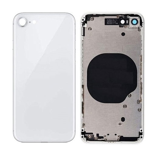 Picture of Battery Cover and Middle Frame Assembly (Housing) for Apple iPhone 8 - Color: White