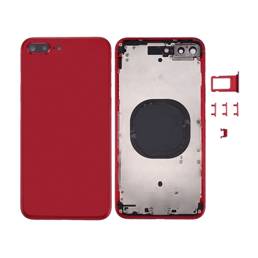 Picture of Battery Cover and Middle Frame Assembly (Housing) for Apple iPhone 8 Plus - Color: Red