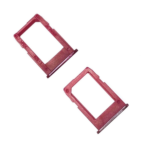 Picture of Single SIM and SD (SIM Tray) for Samsung Galaxy J6 Plus J605F/J610F - Color: Red