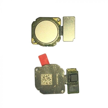 Εικόνα της Καλωδιοταινία Κεντρικού Κουμπιού με Δαχτυλικό Αποτύπωμα / Home Button Fingerprint Flex για Huawei Mate 20 Lite - Χρώμα: Χρυσό