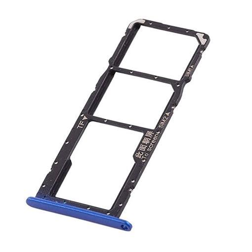 Picture of SIM Tray Dual SIM and SD for Huawei Honor 8X - Color:Blue