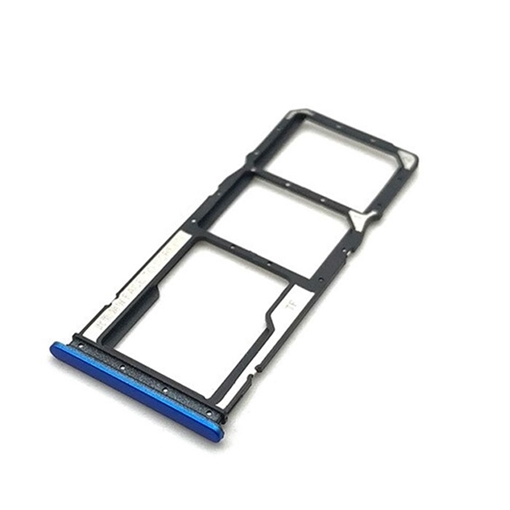 Picture of Dual SIM and SD Tray for Xiaomi Redmi 8 / 8A - Color: Blue