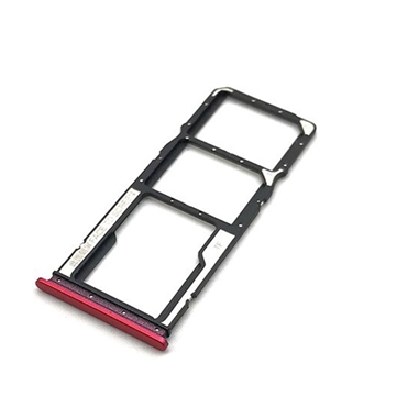 Picture of Dual SIM and SD Tray for Xiaomi Redmi 8 / 8A - Color: Red