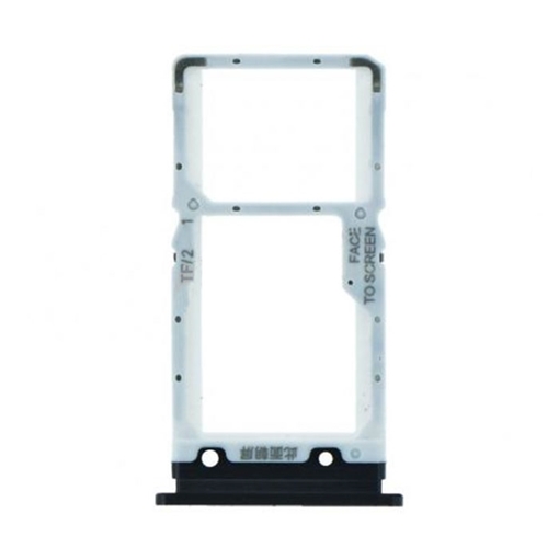 Υποδοχή κάρτας Dual SIM Tray για Xiaomi Mi 9 Lite - Χρώμα: Μαύρο
