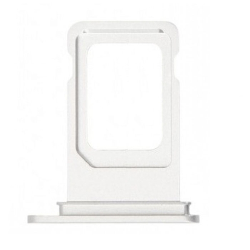 Υποδοχή Κάρτας Single SIM Tray για Apple iPhone XR - Χρώμα: Λευκό