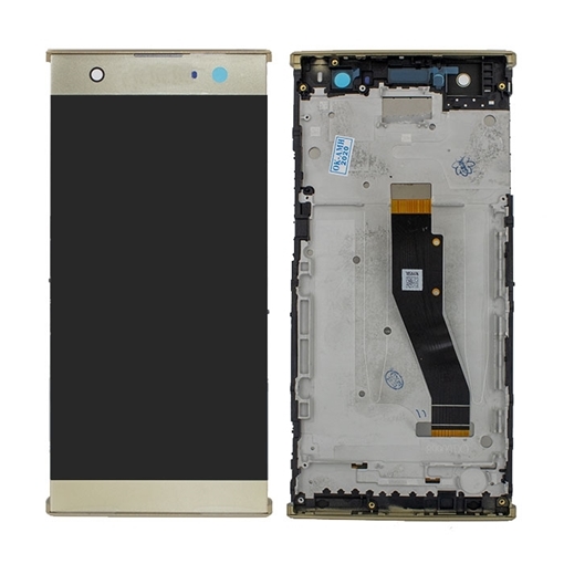 Οθόνη LCD με Μηχανισμό Αφής και Πλαίσιο για Sony Xperia XA2 Ultra - Χρώμα: Χρυσό