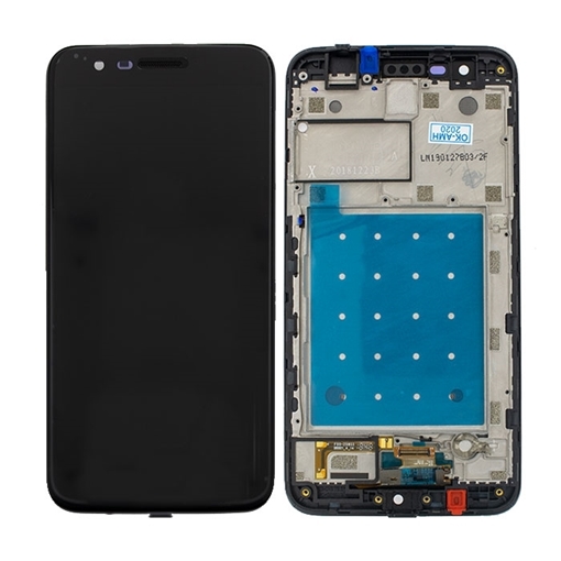 Picture of LCD Display with Touch Screen Digitizer and Frame for LG K11 - Color: Black