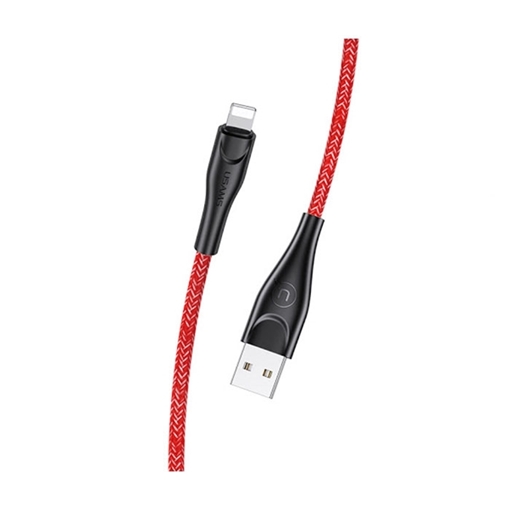 Picture of USAMS US-SJ394 U41 Braided Charging Cable 2m Lightning - Color: Red