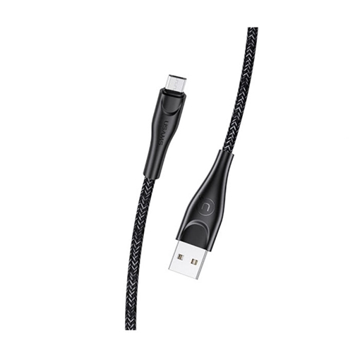 Picture of USAMS US-SJ399 U41 Micro-USB Braided Charging Cable 3m  - Color: Black