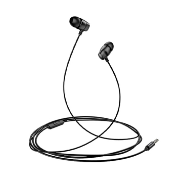 Picture of USAMS EP-36 Earphone with Microphone -Color: Metallic Black