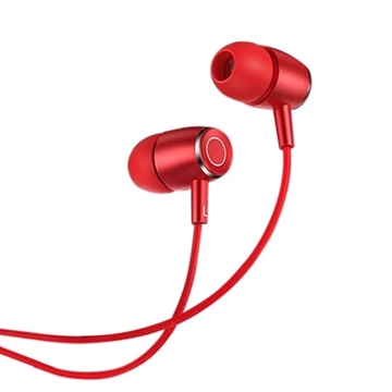 Εικόνα της USAMS EP-26 Ενσύρματα Ακουστικά με Μικρόφωνο -Χρώμα: Κόκκινο
