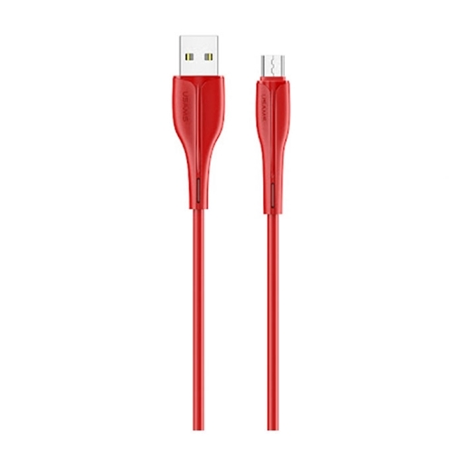 USAMS US-SJ373 U38 Καλώδιο Φόρτισης και Μεταφοράς Δεδομένων 1m Micro-USB Data and Charging Cable - Χρώμα: Κόκκινο