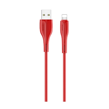 Picture of USAMS US-SJ371 U38 Lightning Charging and Data Cable 1m  - Color: Red
