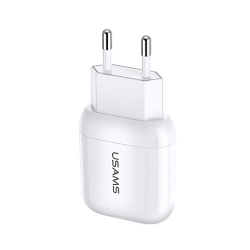 Picture of Charging Adapter USAMS  USB US-CC078 T19 2.1A - Color: White