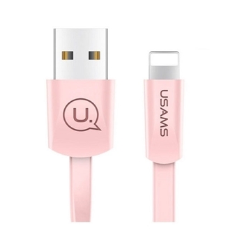 Picture of USAMS US-SJ199 U2 Lightning Charging and Data Cable 1.2m  - Color: Pink