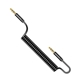 Picture of USAMS US-ZJ256 Audio Jack Cable Dual  3.5 AUX (1.2 Μέτρα) - Color: Black