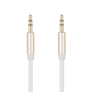 Picture of USAMS YP-01 Audio Jack Cable Dual  3.5 AUX (1 Μέτρo) - Color: White