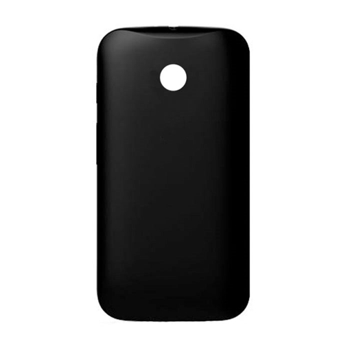Picture of Back Cover for Motorola Moto E (1st Gen-2014, 2nd Gen-2015) - Colour: Black