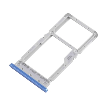 Picture of Single SIM and SD Tray for Xiaomi Redmi Note 6 Pro - Color: Blue