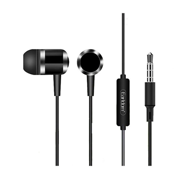 Εικόνα της EARLDOM ET-E28 Ενσύρματα Ακουστικά με Μικρόφωνο 1.2m -Χρώμα: Μαύρο