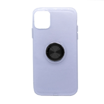 Picture of Silicone Case with Finger Ring for iPhone 11 - Color: Black
