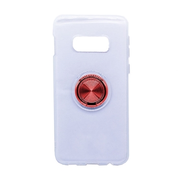 Picture of Silicone Case with Finger Ring for Samsung G970 Galaxy S10e - Color: Red