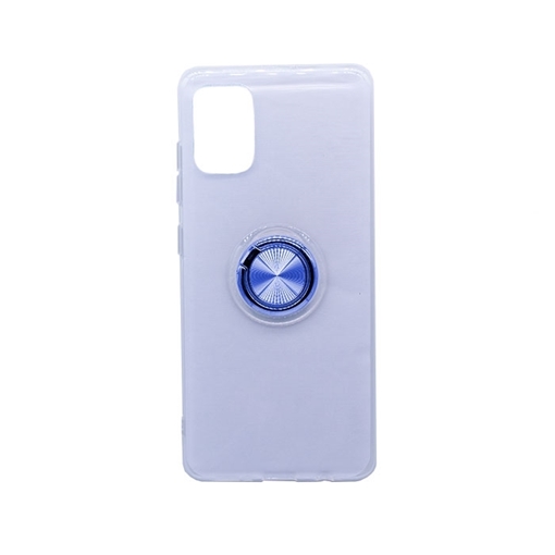 Θήκη Πλάτης Σιλικόνης με Finger Ring  για Samsung A515 Galaxy A51 - Χρώμα: Μπλε