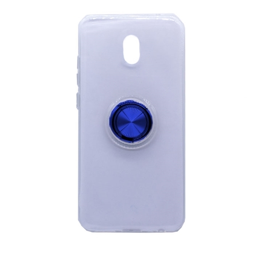Θήκη Πλάτης Σιλικόνης με Finger Ring  για Xiaomi Redmi 8 / 8A - Χρώμα: Μπλε