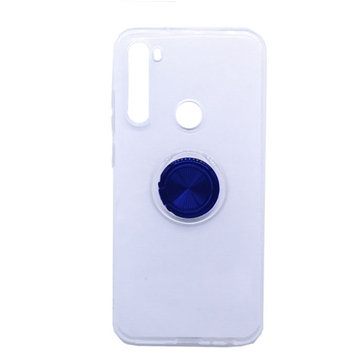 Εικόνα της Θήκη Πλάτης Σιλικόνης με Finger Ring  για Xiaomi Redmi Note 8 / 8T - Χρώμα: Μπλε