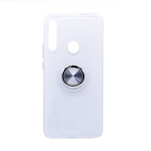 Picture of Silicone Case with Finger Ring for Huawei P Smart Ζ - Color: Silver