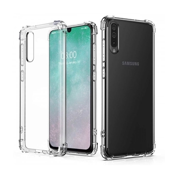 Θήκη Πλάτης Σιλικόνης για Samsung A505F Galaxy A50 - Χρώμα: Διάφανο