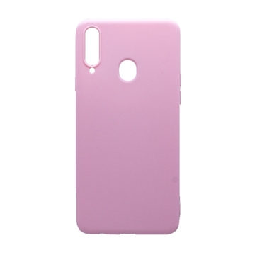 Picture of Back Cover Silicone Matte Case for Samsung A207 Galaxy A20s - Color: Pink