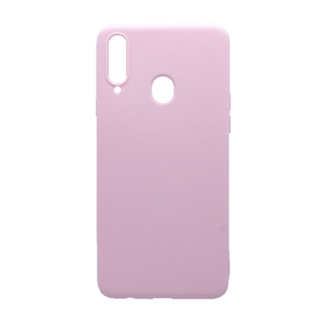 Picture of Back Cover Silicone Matte Case for Samsung A207 Galaxy A20s - Color: Nude Pink