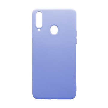 Picture of Back Cover Silicone Matte Case for Samsung A207 Galaxy A20s - Color: Sky Blue