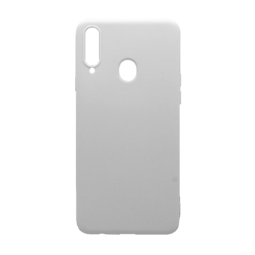 Picture of Back Cover Silicone Matte Case for Samsung A207 Galaxy A20s - Color: White