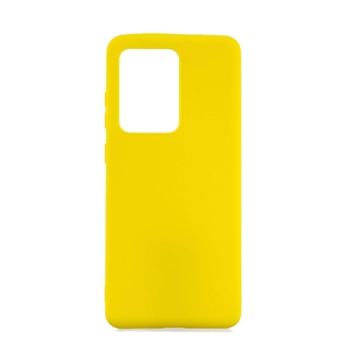 Θήκη Πλάτης Σιλικόνης για Huawei P40 Pro - Χρώμα: Κίτρινο