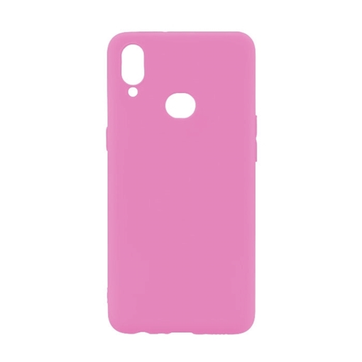 Θήκη Πλάτης Σιλικόνης Matte για Samsung A107F Galaxy A10s - Χρώμα: Ροζ