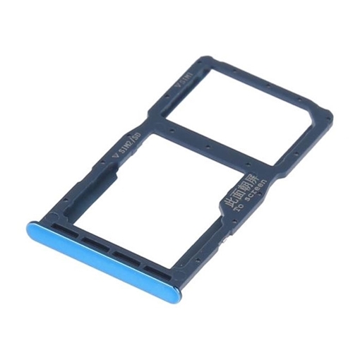 Γνήσια Υποδοχή Κάρτας Dual SIM και SD  (SIM Tray) για Huawei P30 Lite  - Χρώμα: Μπλε
