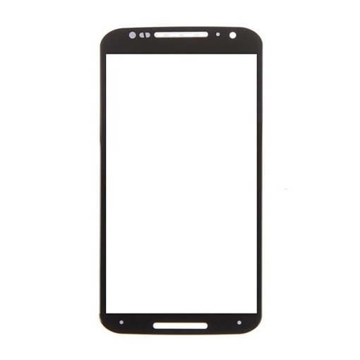 Τζαμάκι Oθόνης / Lens για Motorola Moto X2 - Χρώμα: Μαύρο