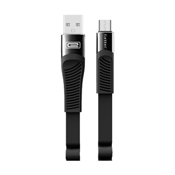 Εικόνα της EARLDOM EC-093M Καλώδιο Φόρτισης και Μεταφοράς Δεδομένων 1.2m Micro-USB Data and Charging Cable - Χρώμα: Μαύρο