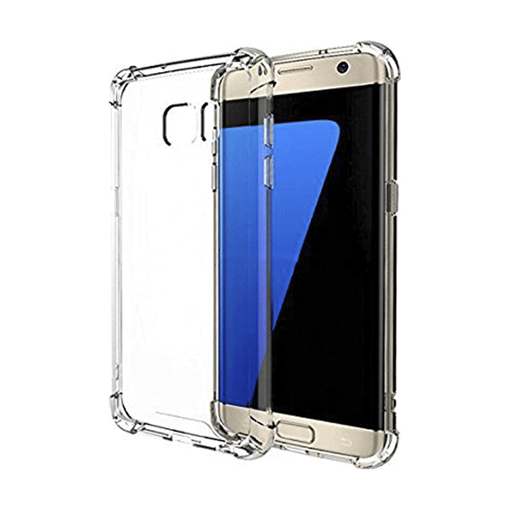 Θήκη Πλάτης Σιλικόνης Anti Shock 1.5mm για Samsung G935F Galaxy S7 Edge - Χρώμα: Διάφανο