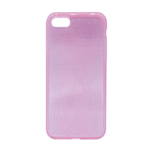 Αστραφτερή Θήκη Πλάτης Σιλικόνης για Apple iPhone 7 / 8 - Χρώμα: Ροζ