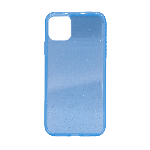 Αστραφτερή Θήκη Πλάτης Σιλικόνης για Apple iPhone 11 - Χρώμα: Μπλε
