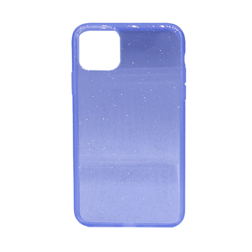 Αστραφτερή Θήκη Πλάτης Σιλικόνης για Apple iPhone 11 - Χρώμα: Μωβ