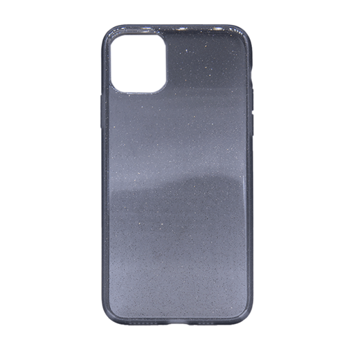 Αστραφτερή Θήκη Πλάτης Σιλικόνης για Apple iPhone 11 - Χρώμα: Μαύρο