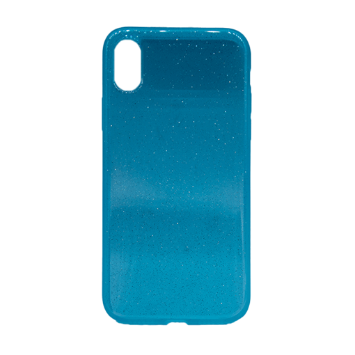 Αστραφτερή Θήκη Πλάτης Σιλικόνης για Apple iPhone X / XS - Χρώμα: Τιρκουάζ