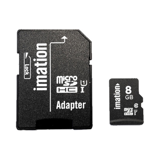 Imation Micro SD Memory Card with Adapter 8GB