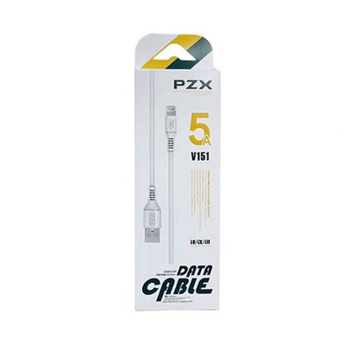 PZX V151 Καλώδιο Φόρτισης και Μεταφοράς Δεδομένων 1m Lightning Data and Charging Cable - Χρώμα: Λευκό